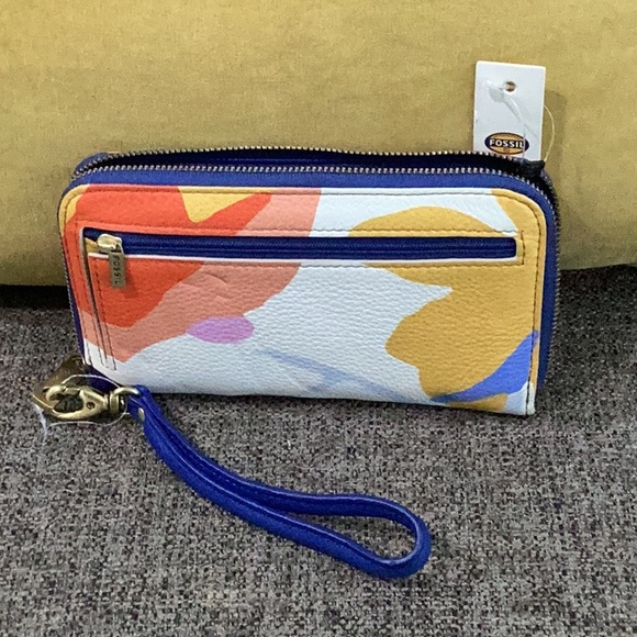 NWT Fossil Sydney Preston Zip Wallet/Wristlet - Picture 2 of 10